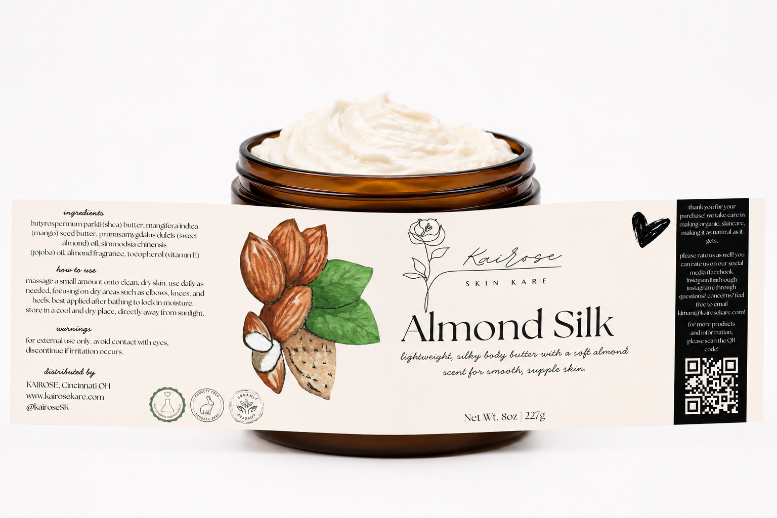 almond silk whipped body butter