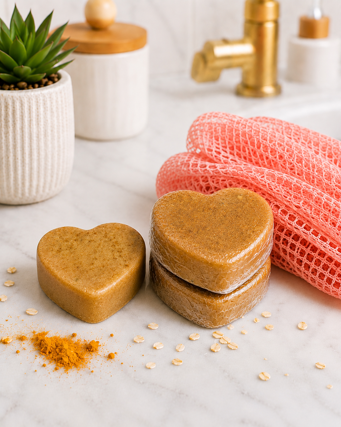 honeyed turmeric soap bar