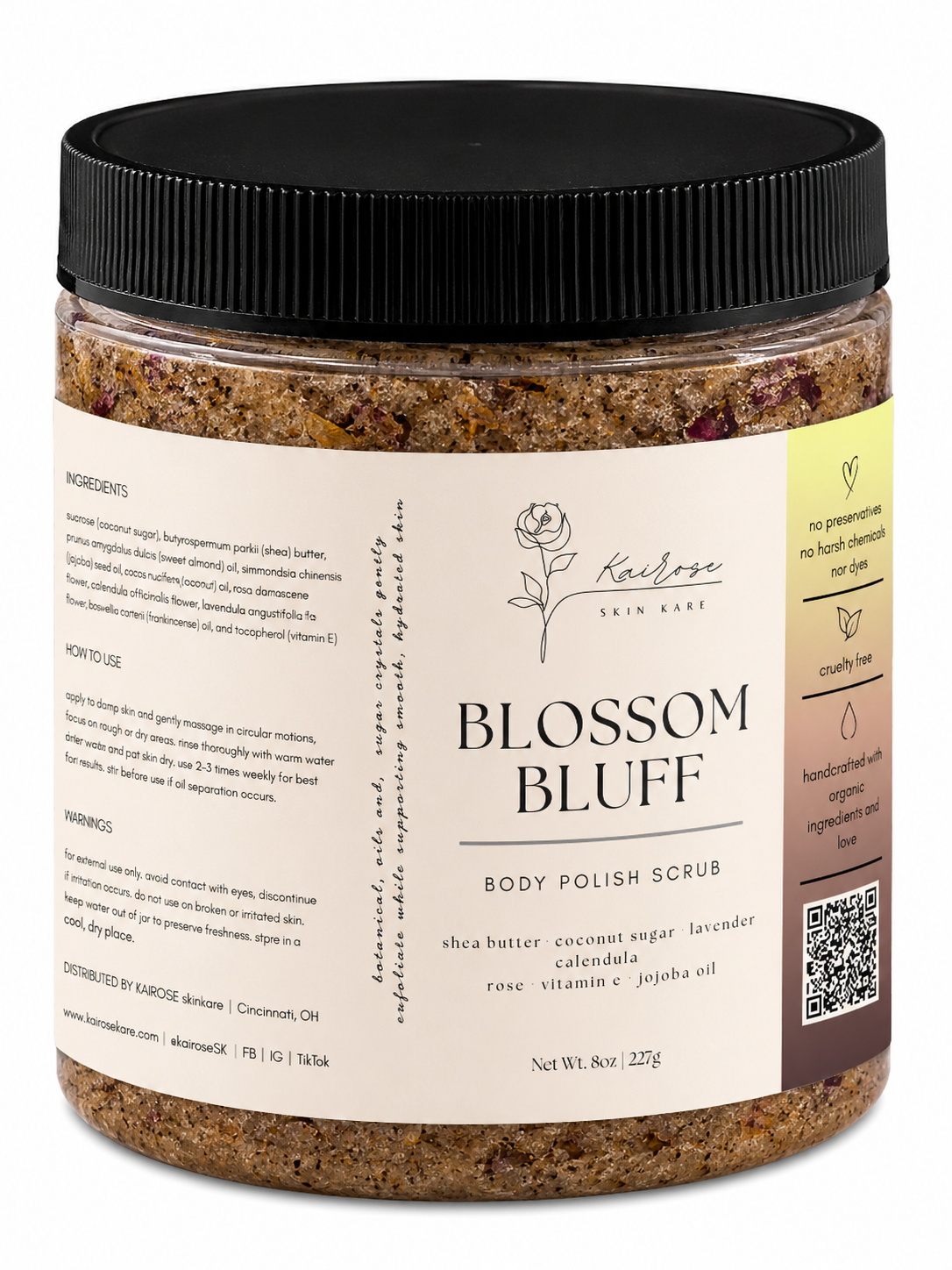 blossom bluff body polish scrub