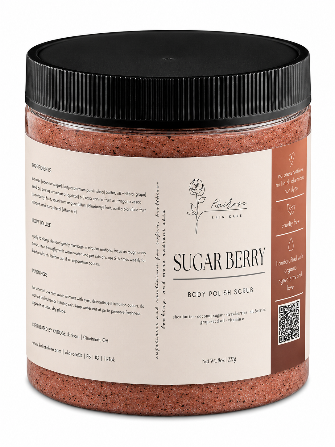 sugar berry body polish scrub