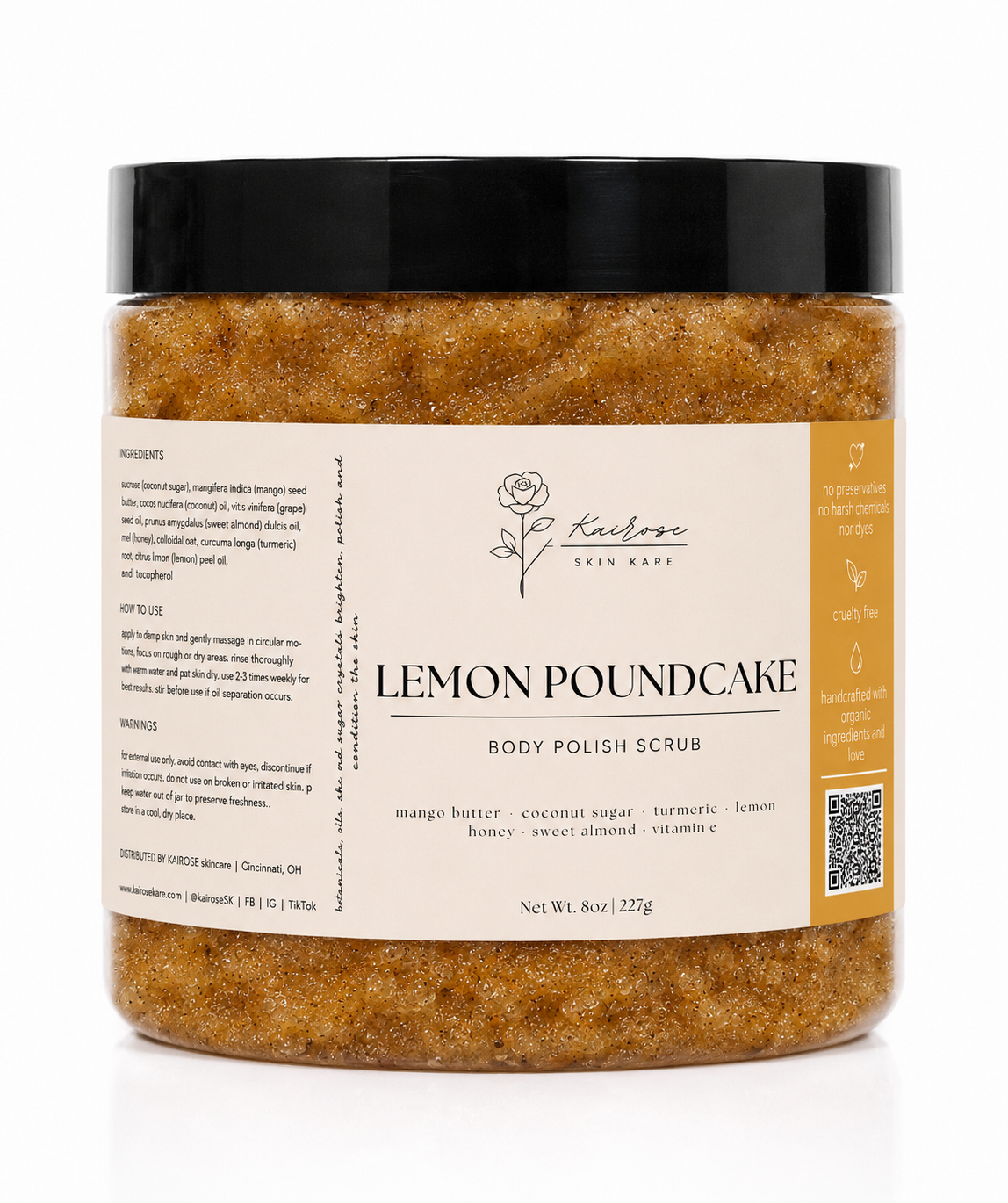 lemon poundcake body polish scrub