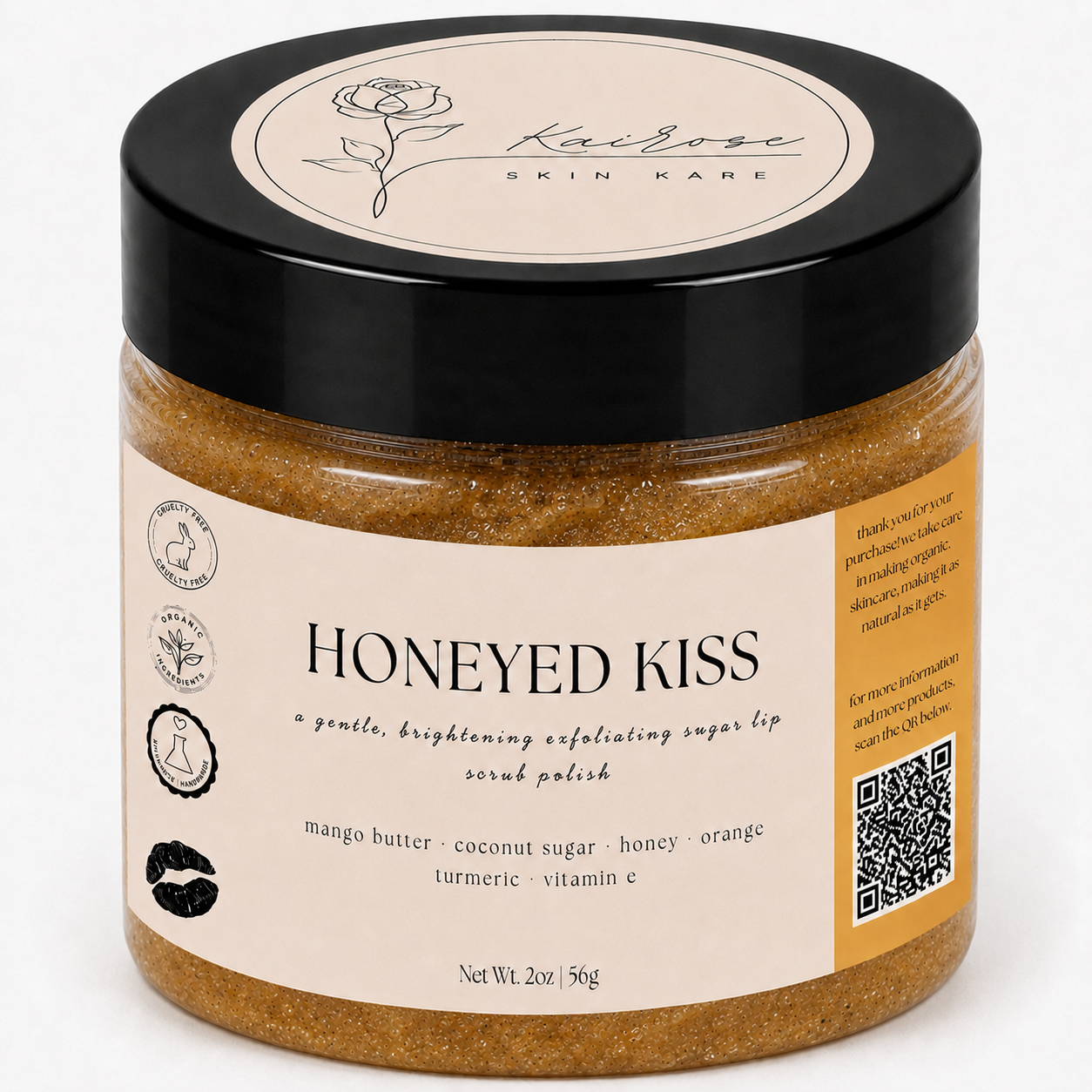 honeyed kiss lip polish scrub