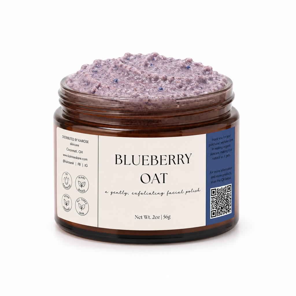 blueberry oat facial polish