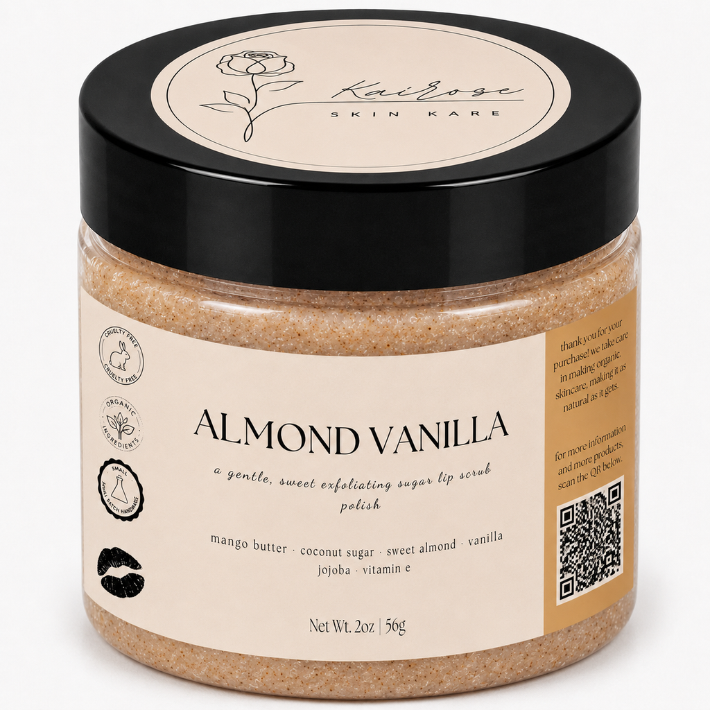 almond vanilla lip polish scrub