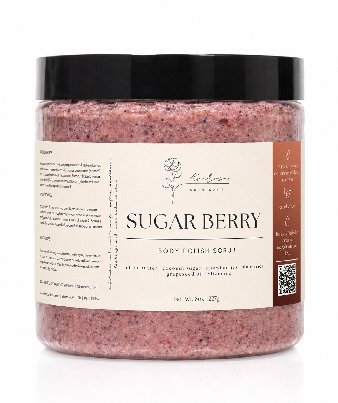 sugar berry body polish scrub