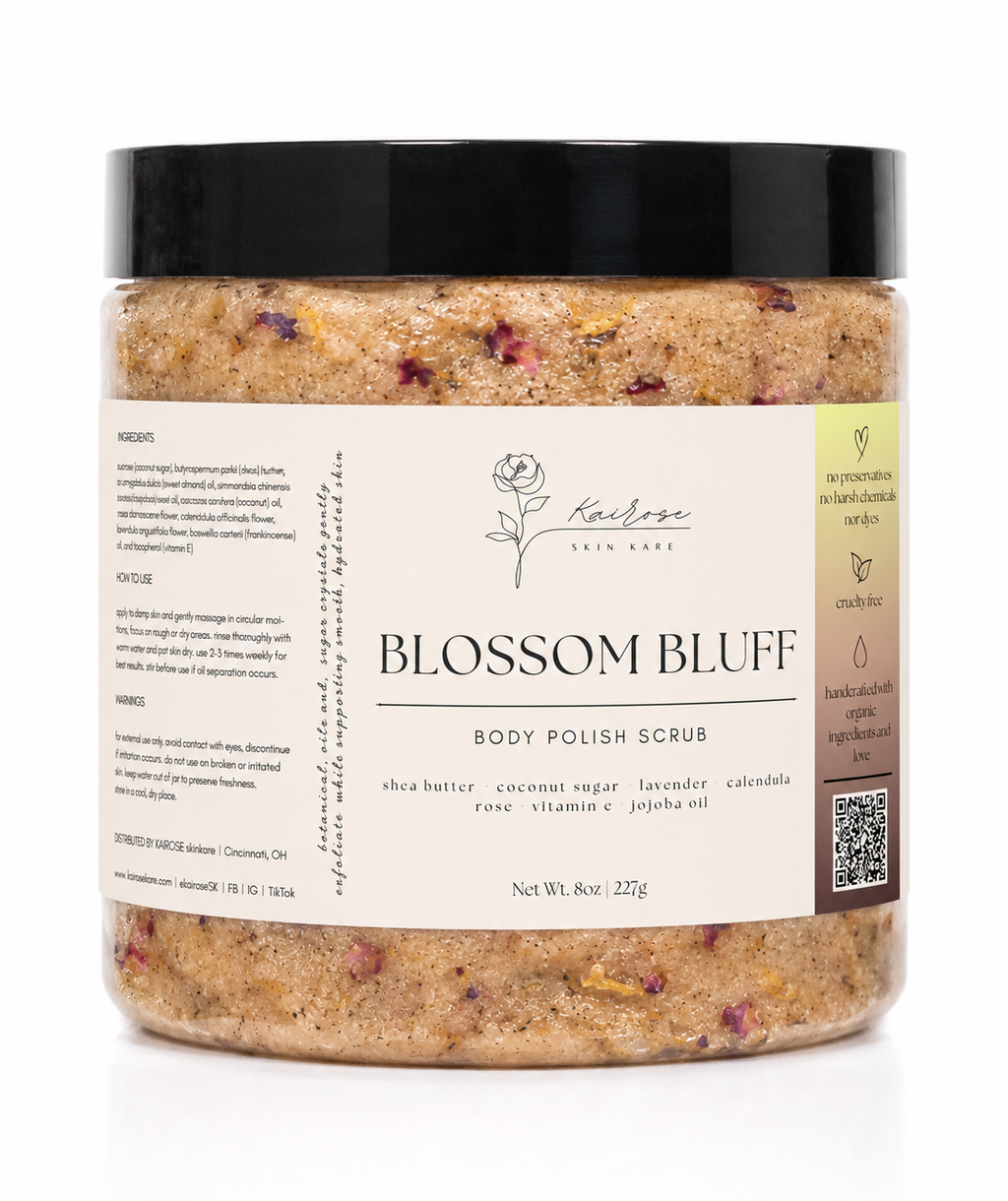 blossom bluff body polish scrub