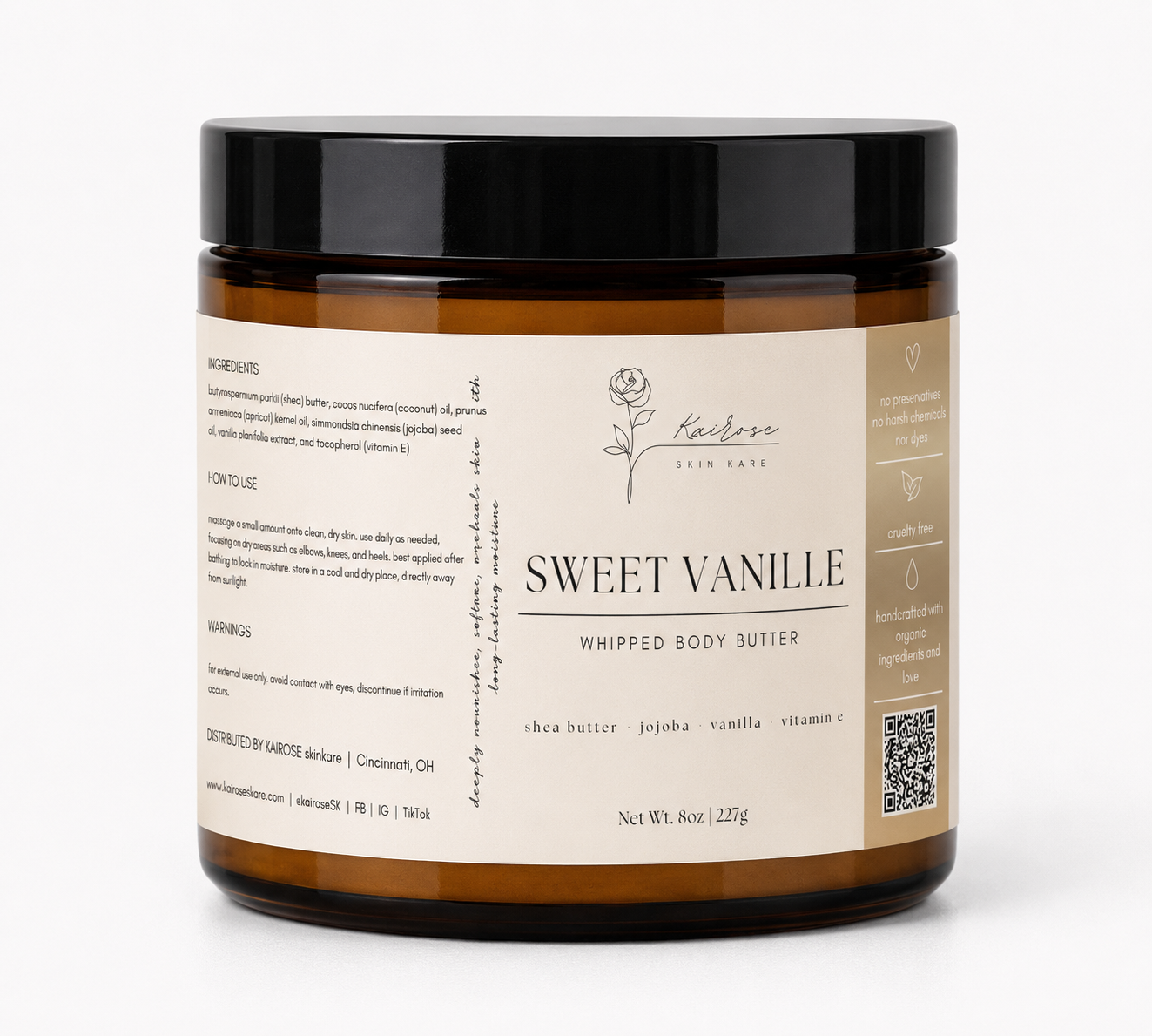 sweet vanille whipped body butter