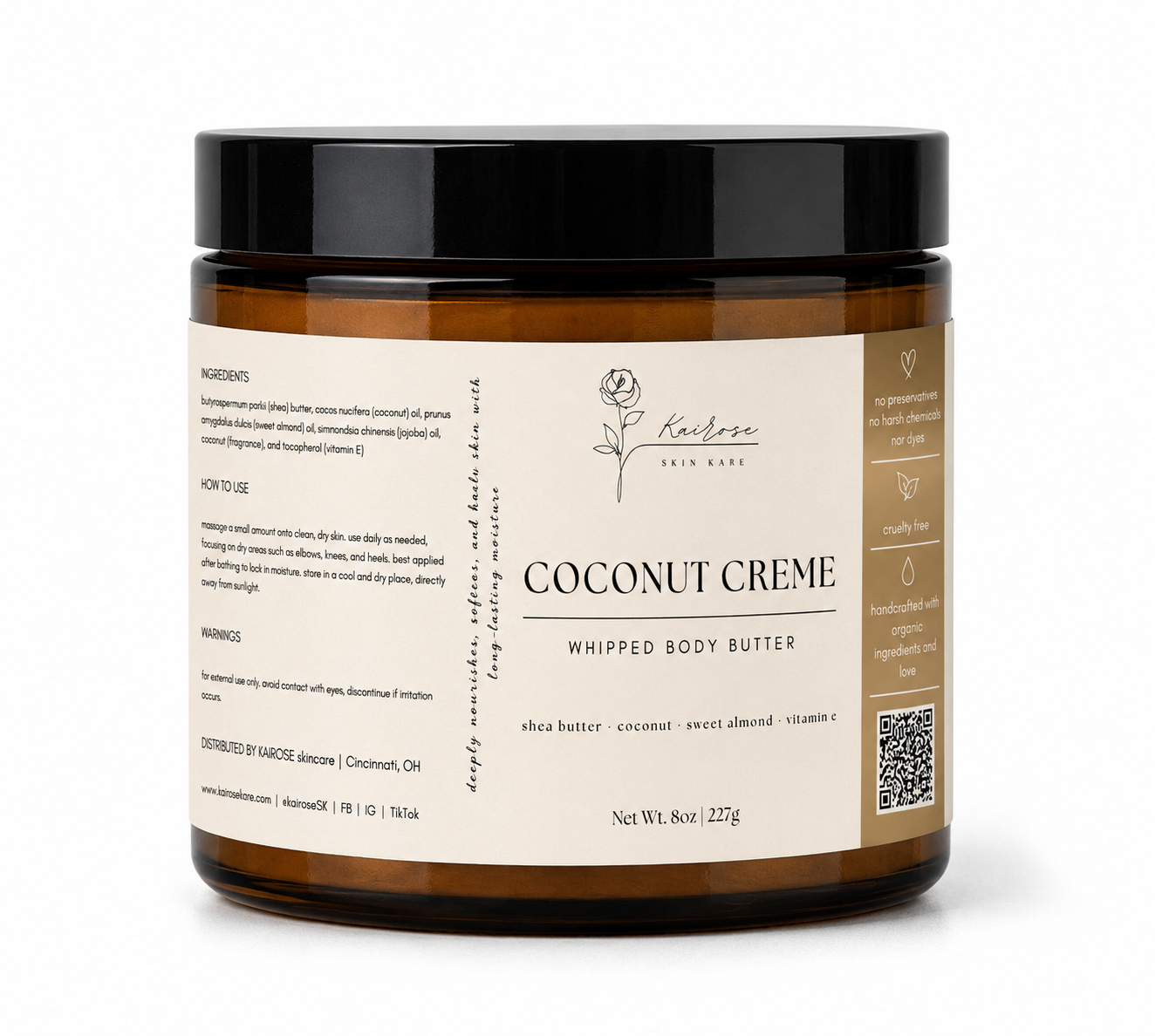 coconut créme whipped body butter