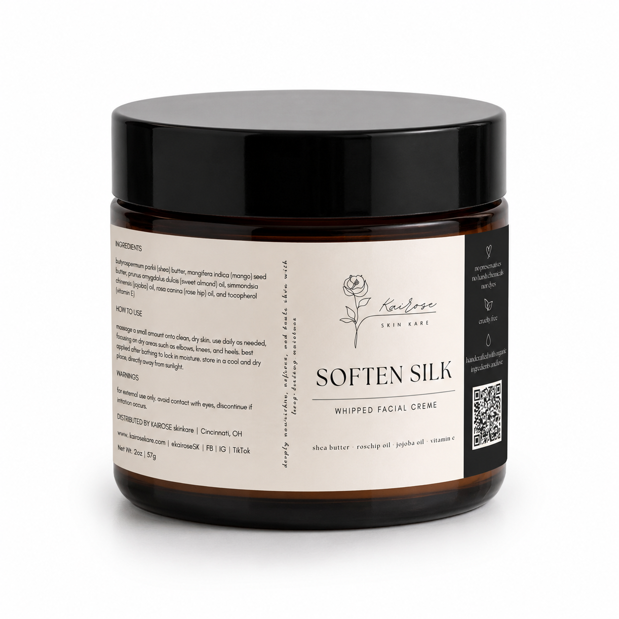 soften silk whipped facial créme