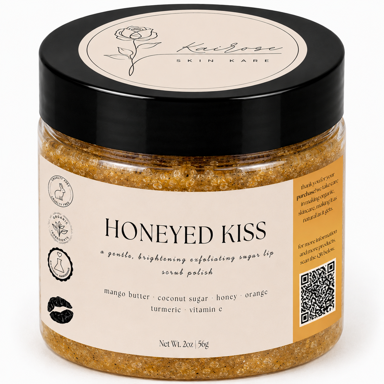 honeyed kiss lip polish scrub