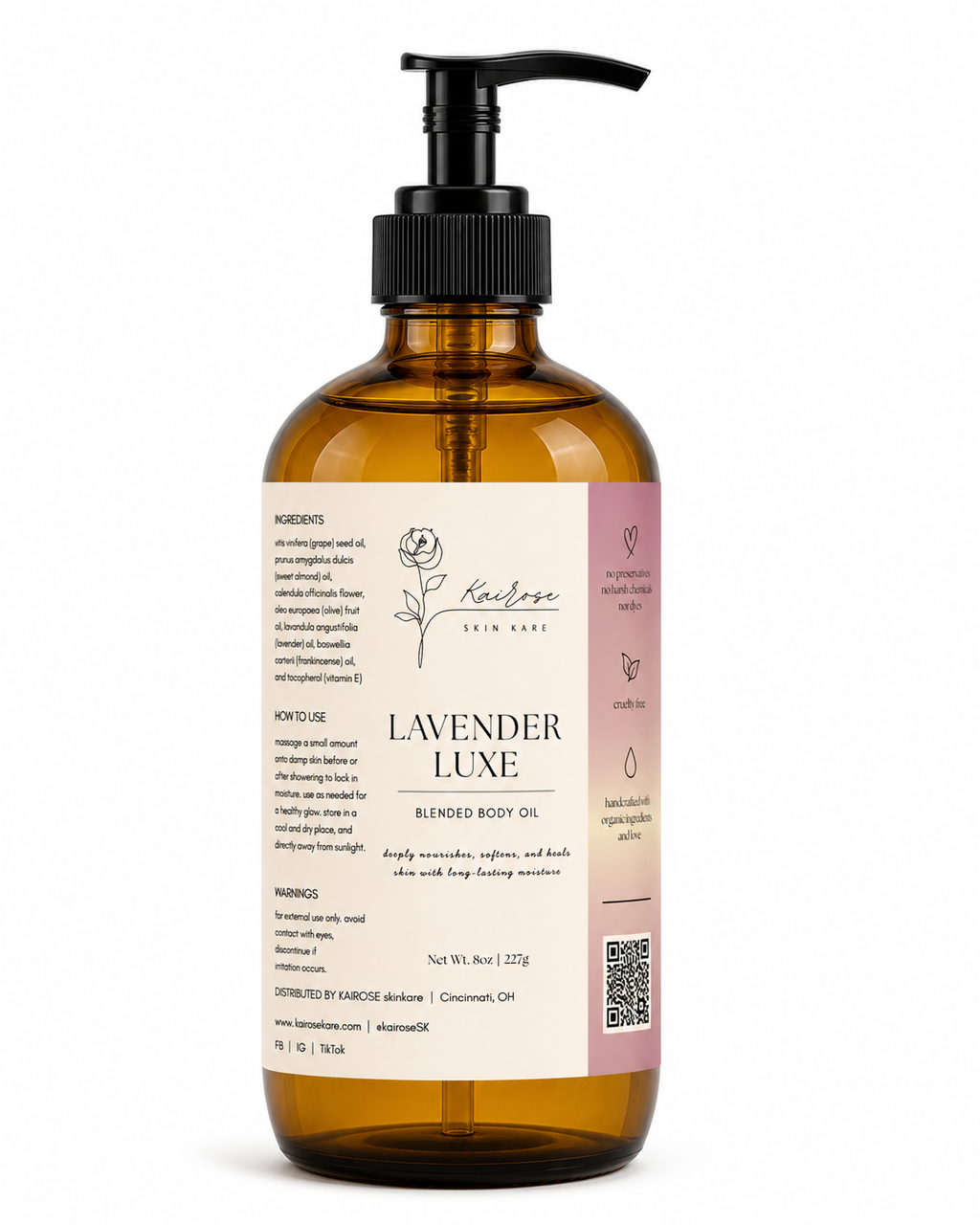 lavender luxe blended body oil
