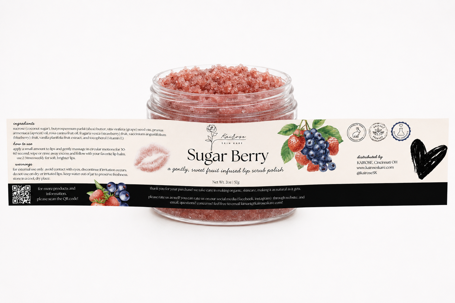 sugar berry lip polish scrub