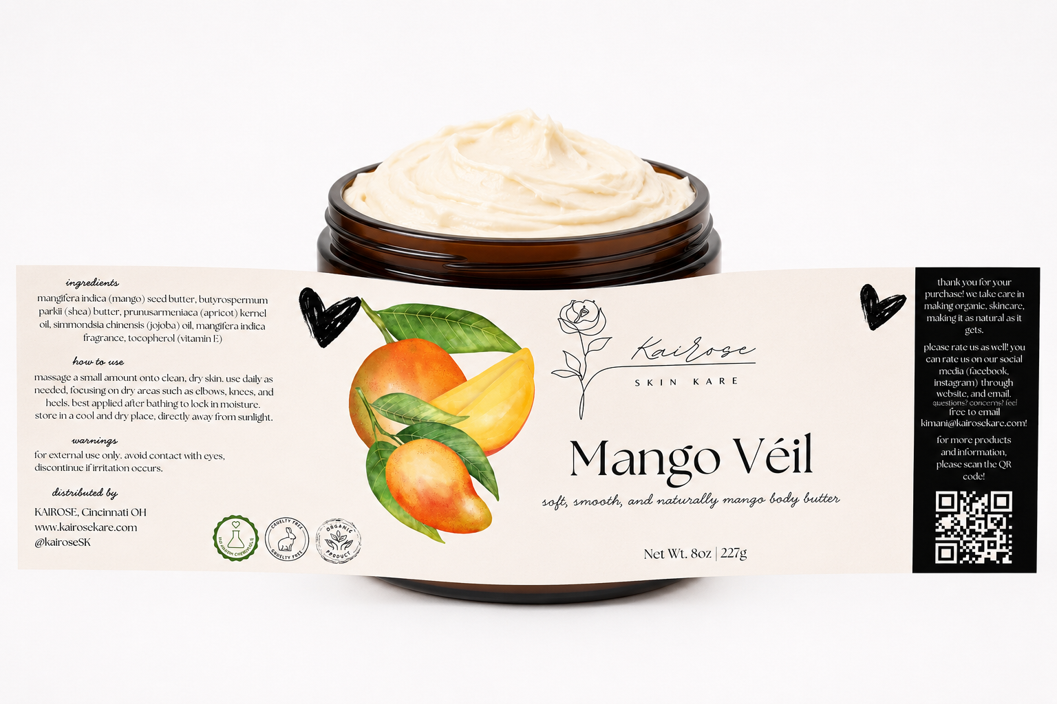 mango véil whipped body butter