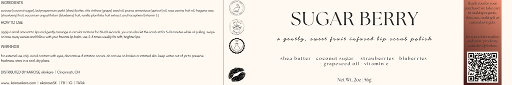 sugar berry lip polish scrub