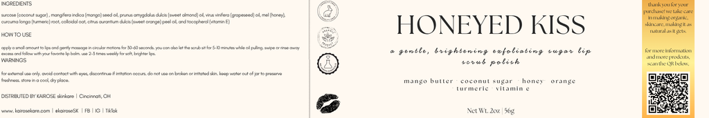 honeyed kiss lip polish scrub