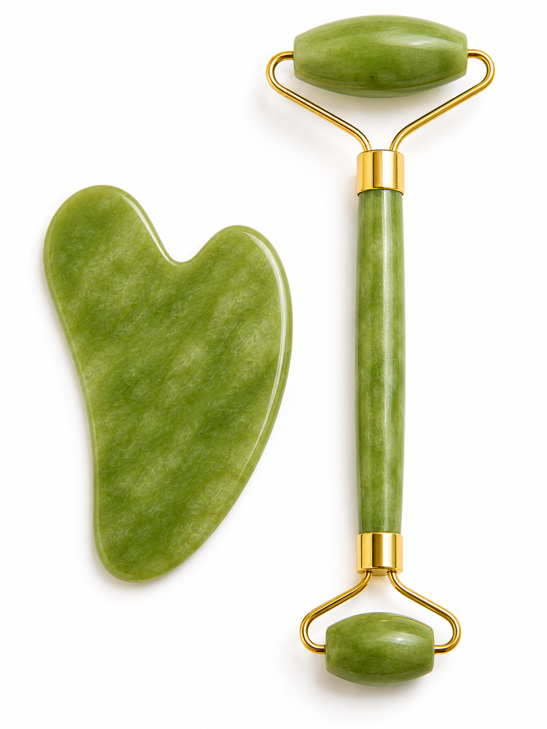 jade gua sha & roller set